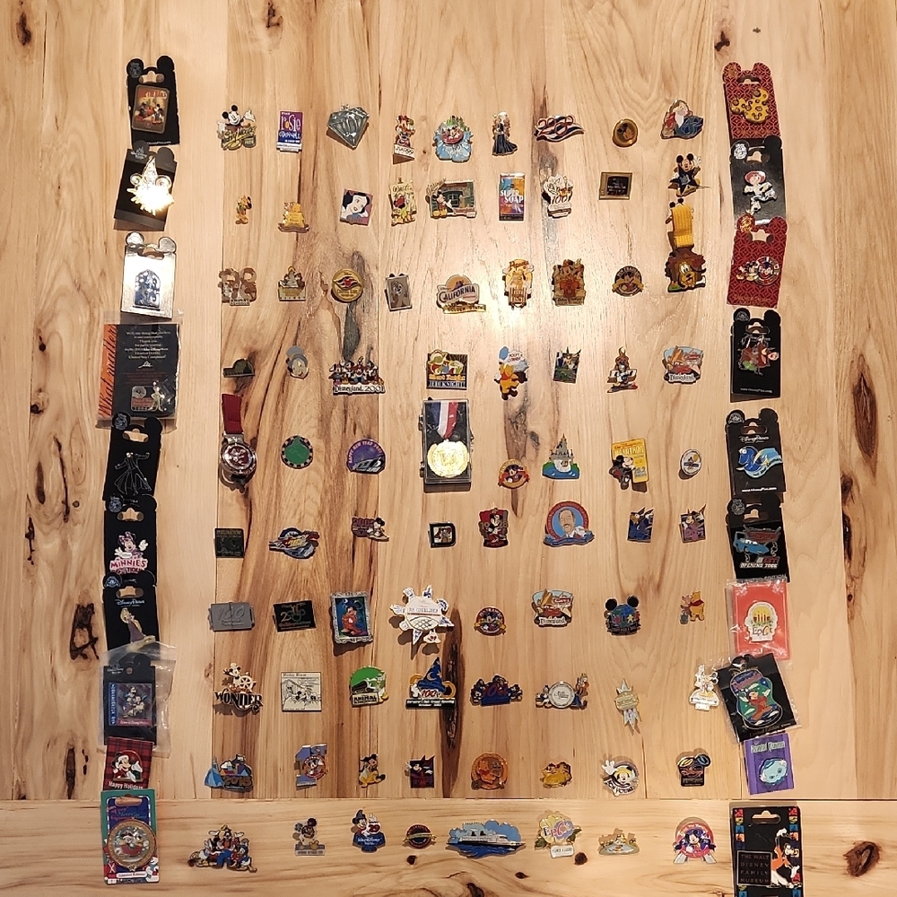 Colorful Disney Pin Collection